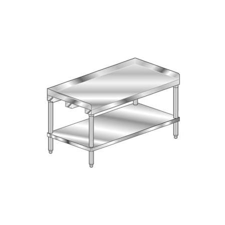 Aero Manufacturing Equipment Stand W/ Undershelf, 14 Ga 304 Stainless Steel Top, 30Wx24D